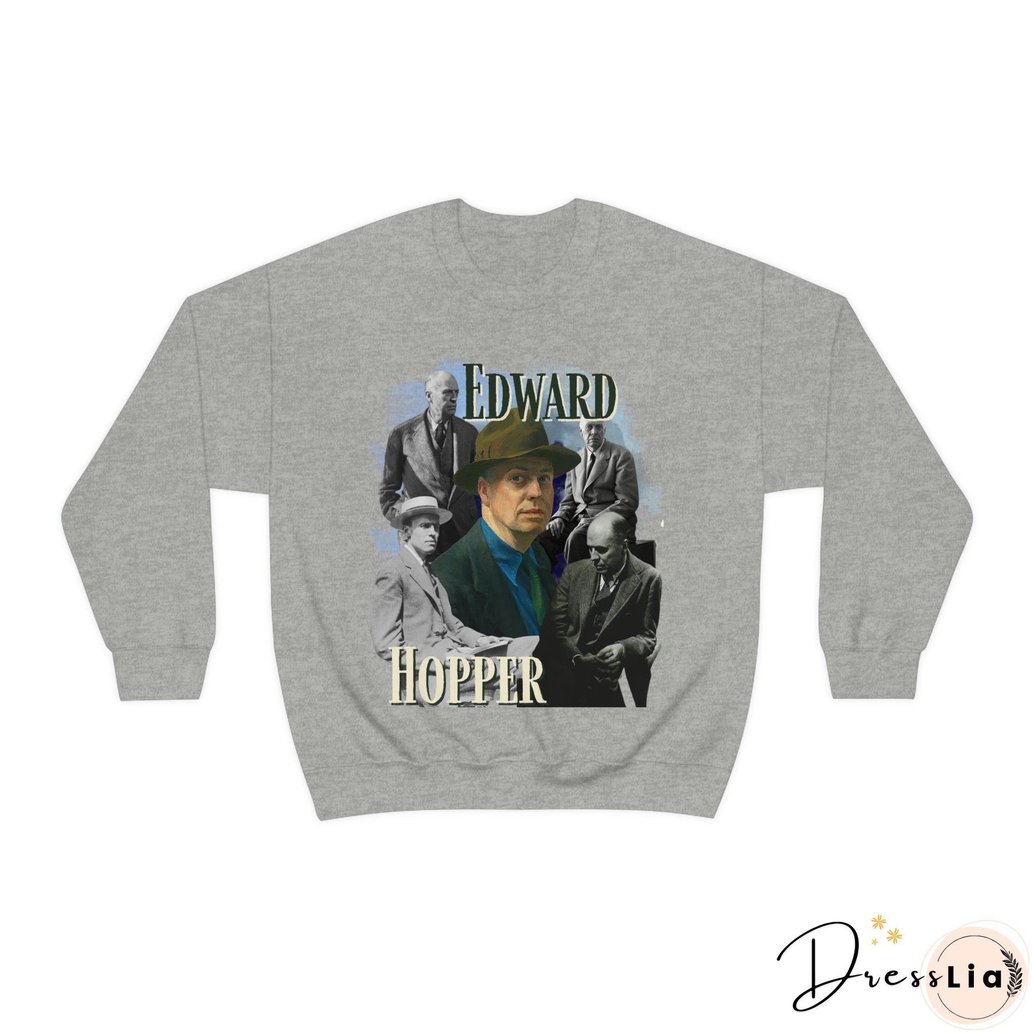 Edward Hopper Sweatshirt, Y2K Style Bootleg Famous American Realist Artist Fan Retro Pullover Crewneck, Artist Gift
