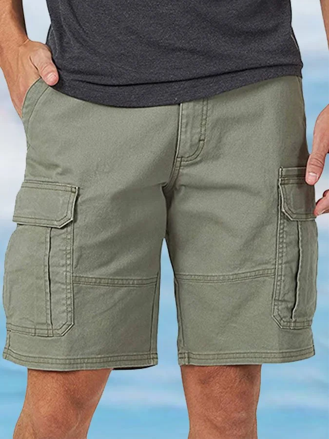 Men's Fashion Pocket Casual Workwear Cropped Pants socialshop