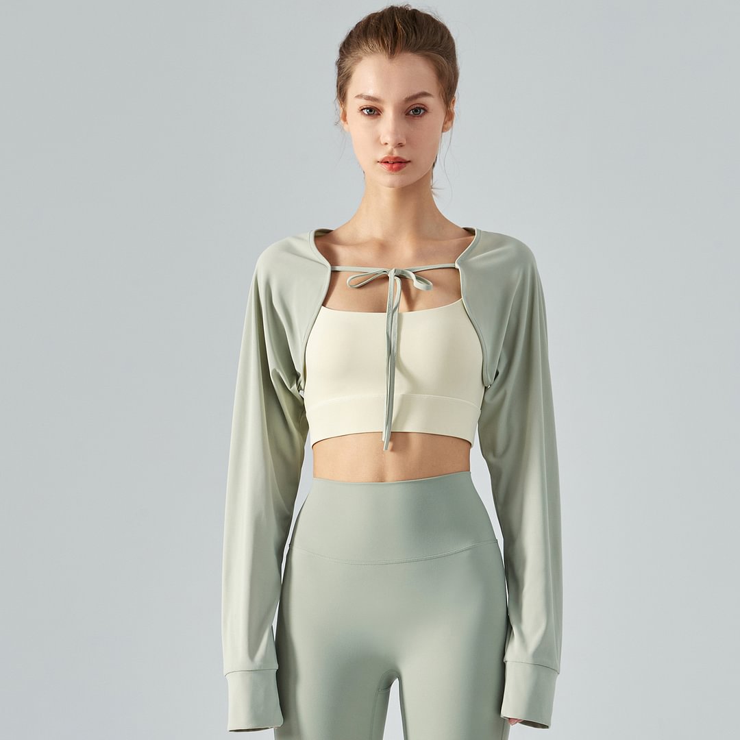 Different types of Mineral Gray Green sunscreen loose breathable cool feeling naked feeling skin friendly dri-fit moisturewicking crop top online shopping on Hergymclothing