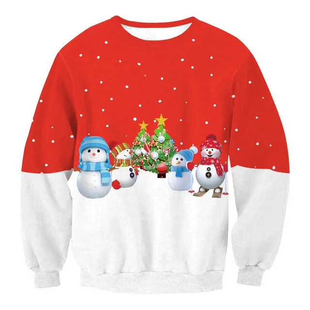 Unisex 3D Printed Christmas Sweatshirt