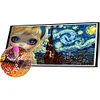 Starry Sky Gir - Round AB Drills Diamond Painting(85x45cm)