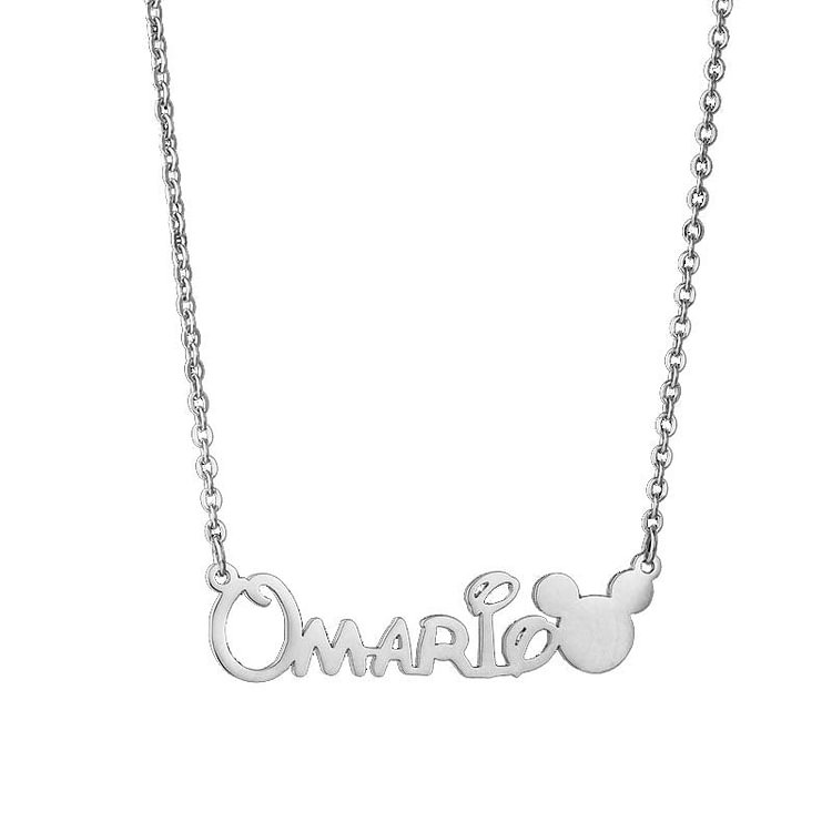Mickey Mouse Letter Necklace