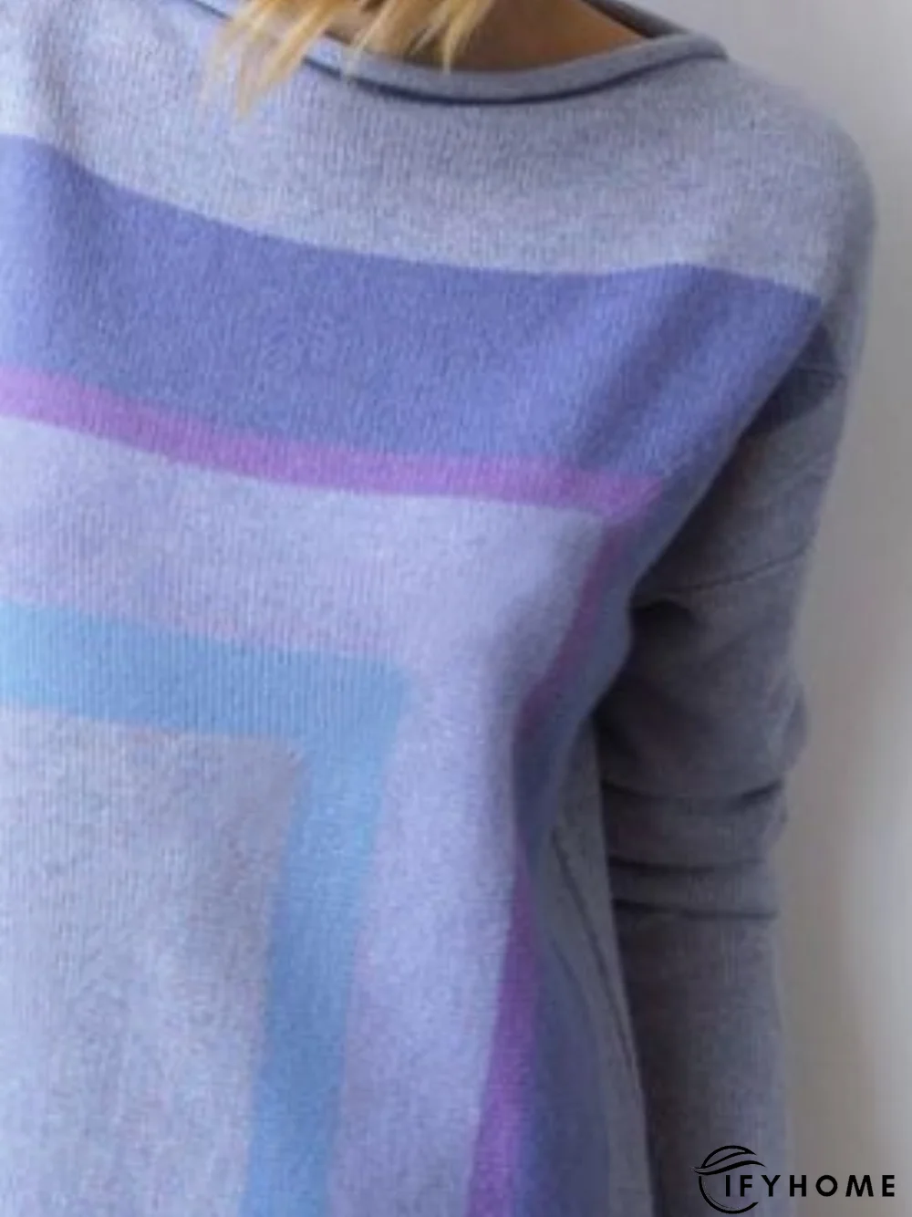 Plus size Casual Long Sleeve Tunic Sweater Knit Jumper | IFYHOME