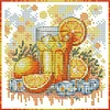Vitamin C Drink-14CT Stamped Cross Stitch 17*17cm/6.69*6.69in tapestrymarket