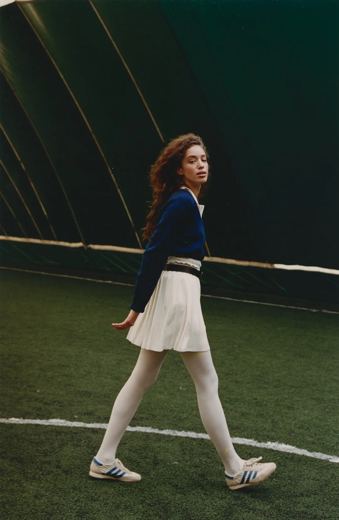Rib White Acid stockings