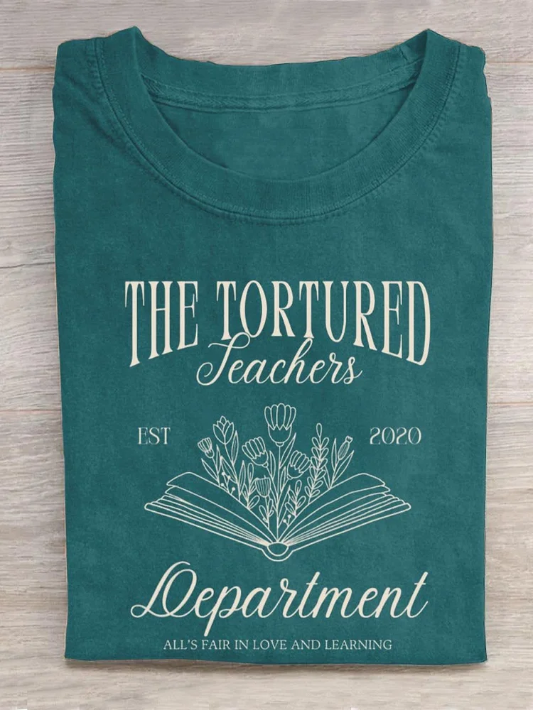 The Tortured Lepartment All's Fair In Love And Learning Teachers Gift Art Design Print T-shirt socialshop