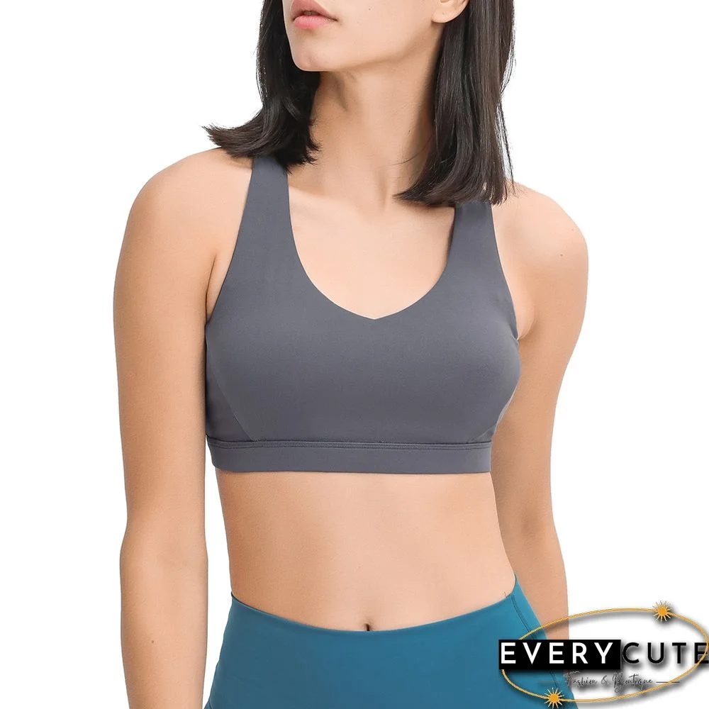 Titanium Y Back Push-up Sports Vest Bra