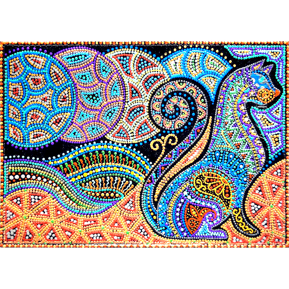 

Cat - Crystal Special Shaped Diamond Painting - 40*30CM, 501 Original