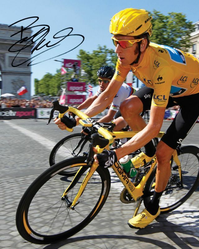 Sir Bradley Wiggins Autograph Signed Photo Poster painting Print