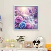 Flower Waterfall-11CT Stamped Cross Stitch 50*50cm/19.69*19.69in