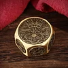 Ten-Sided Rotating Brass Rubik's Cube, Metal Collectibles, Ornaments, Exquisite Character Feng Shui Statues, Can Be Used As A Birthday Gift For Father Friends