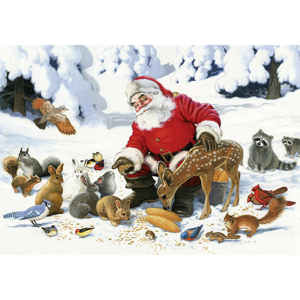 

Santa - Round Drill Diamond Painting - 40*30CM, 501 Original