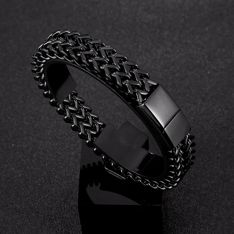 12MM Franco Stainless Steel Chain Mens Bracelet Punk Jewelry