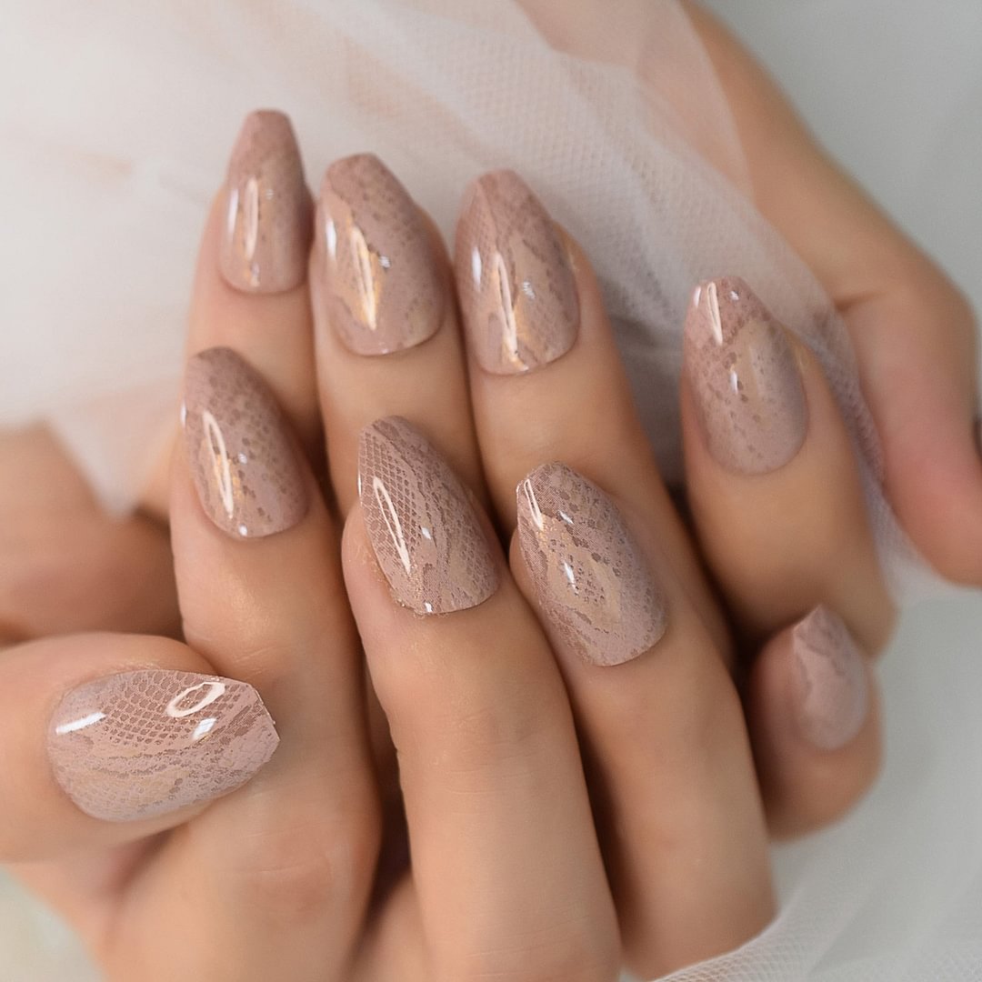 Detachable Medium Coffin Fakw Nails Snakeskin Nails Pre-Design Gelx Nails Tip Nails Stick On Nails Full Cover Nails Wholesale RU