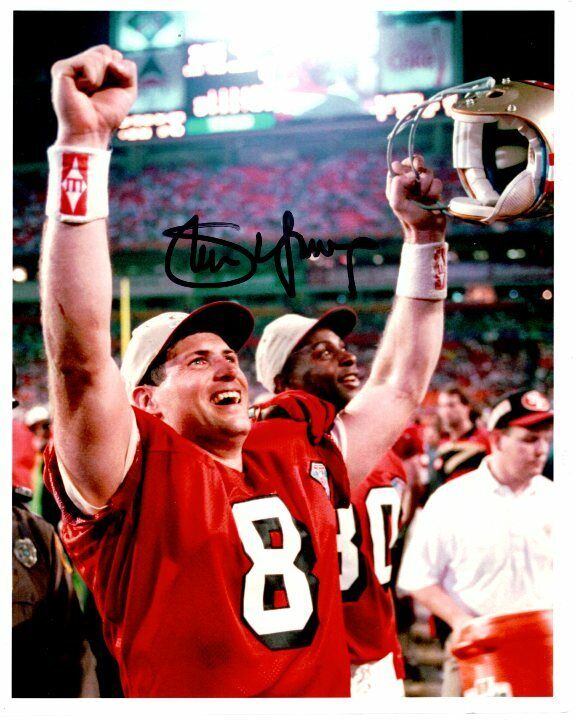 STEVE YOUNG Signed Autographed NFL SAN FRANCISCO 49ERS Photo Poster painting