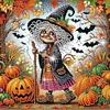Halloween Witch - Crystal Rhinestone Diamond Painting
