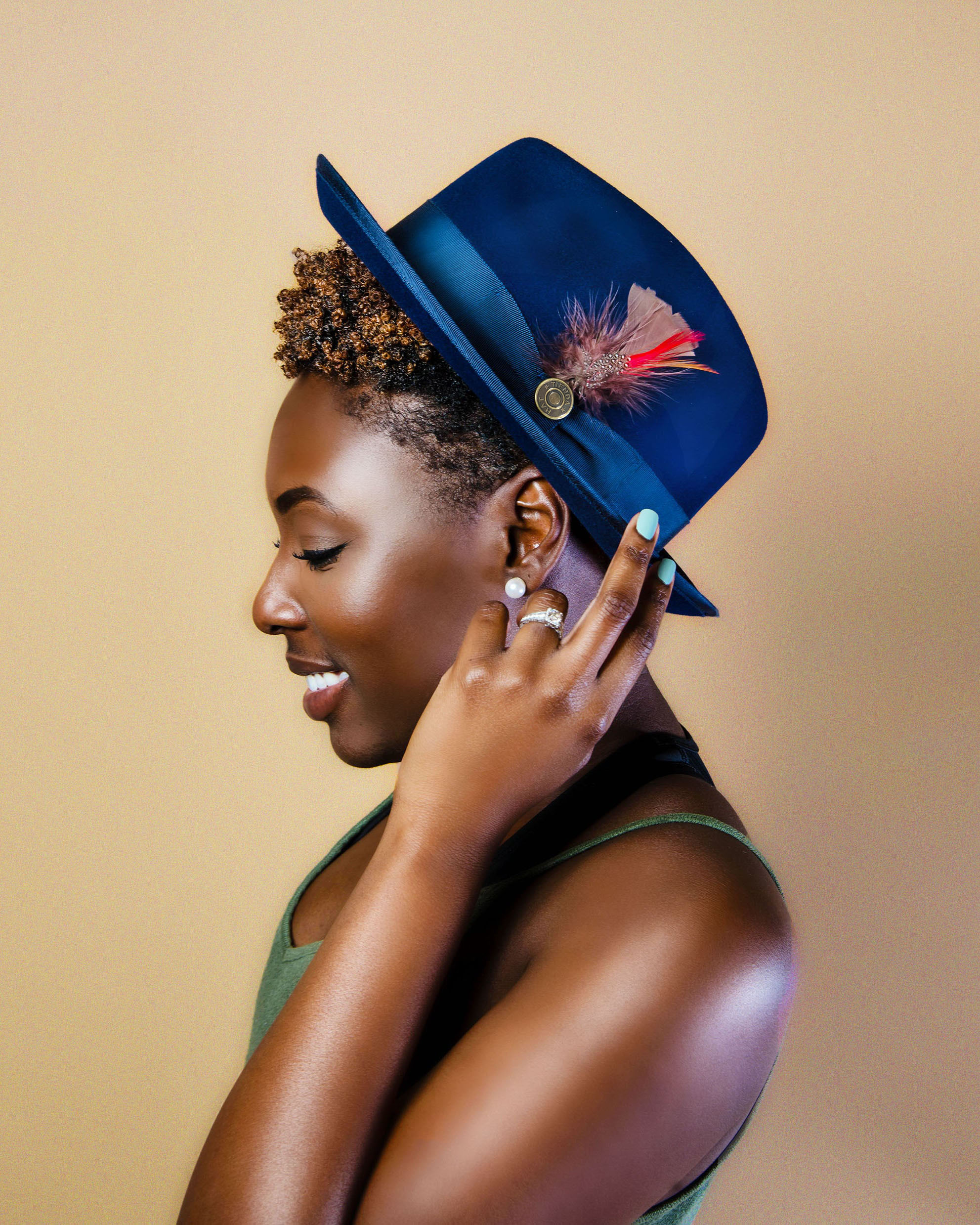 HatsFashion Bikary Fedora &ndash; Navy [Fast shipping and box packing]