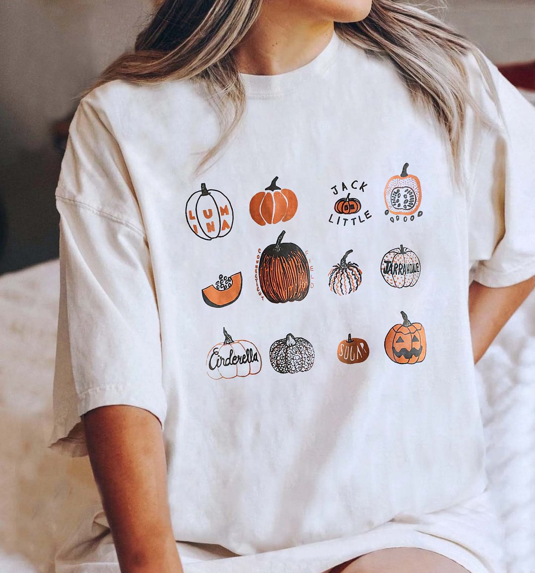 Little Pumpkin Printed Casual T-shirt - Neojana