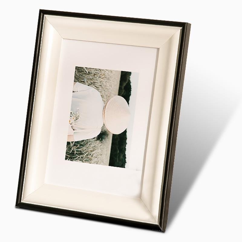 4'' x 6'' Rectangular Black Burlywood Wooden Picture Frames with Desktop Wall Hanging Decoration