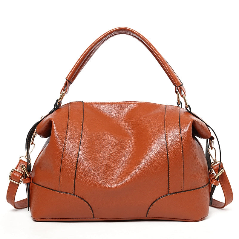 Women's Pu Leather Solid Color Preppy Style Classic Style Square Zipper Handbag
