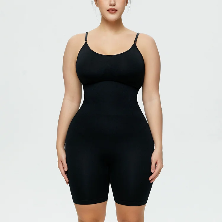 Seamless Slimming Hourglass Mesh One-piece Bodysuit - yankia