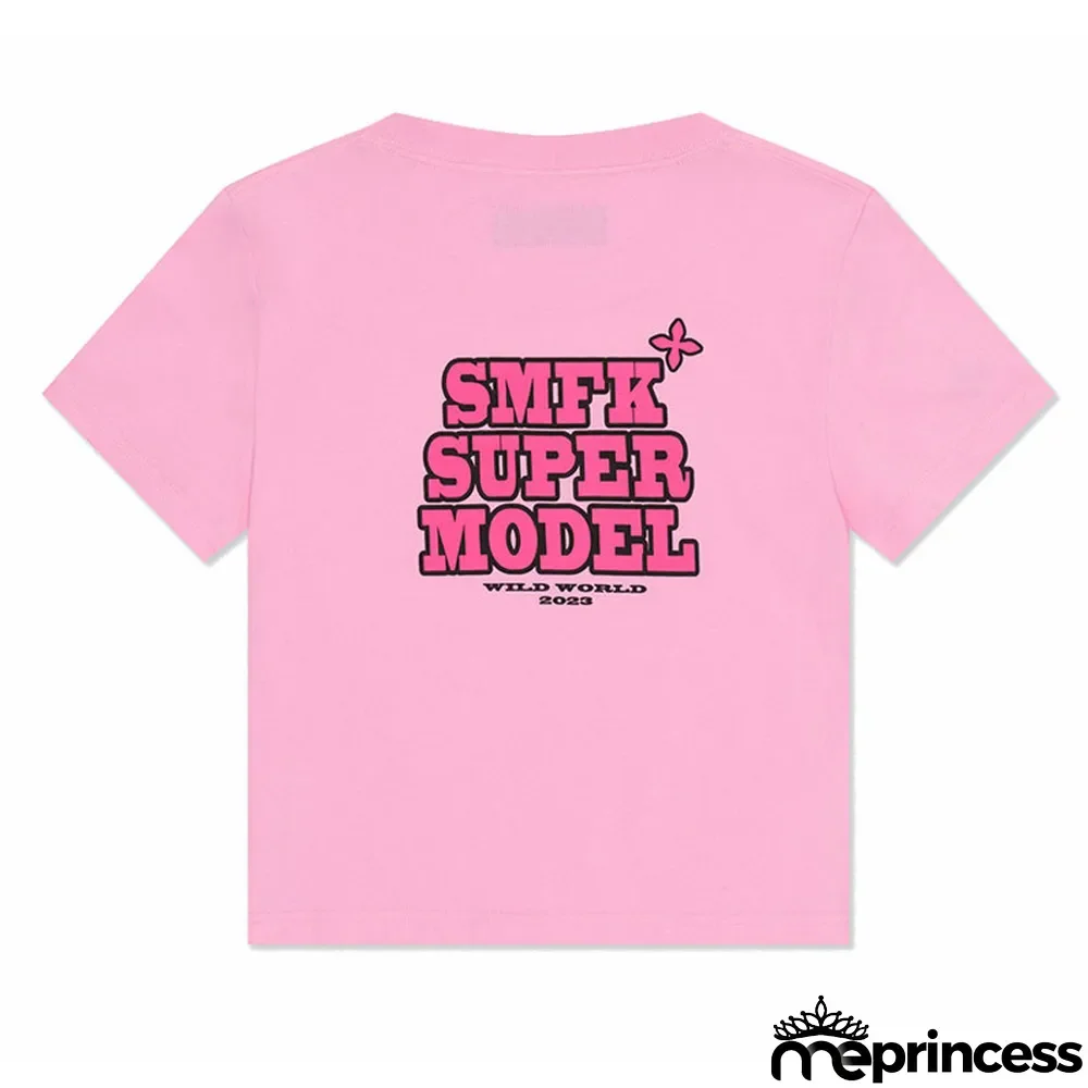 slim skinny Tee full cotton short ladies Crop short-sleeved t-shirt