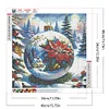 (40*40cm)Christmas Poinsettia Ball - Full Round Drill Diamond Painting