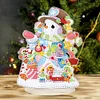 Diamond Painting Charms Snowmen Table Top  Decor Christmas Decor
