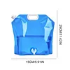 5L Camping Water Container Bags with Spout  Water Jug with Lanyard & Carabiner Foldable Water Storage Bags for Sport Camping Riding Mountaineer Backoacking