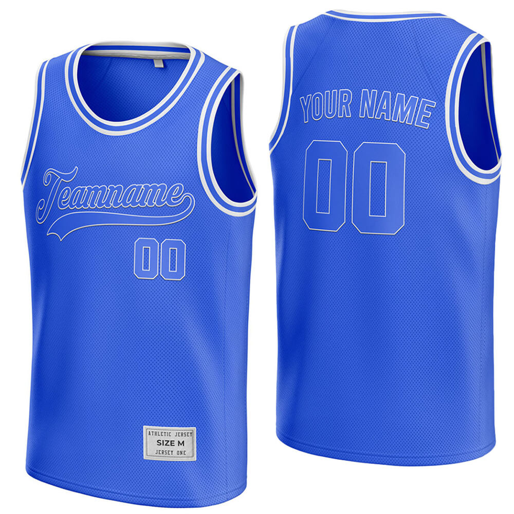 Custom Blue Basketball Jersey