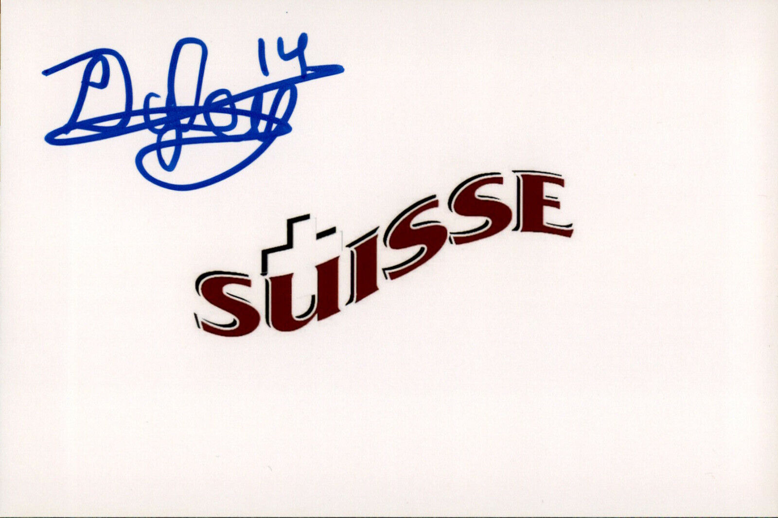 Josselin Dufey SIGNED 4x6 Photo Poster painting TEAM SWITZERLAND