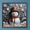 Diamond Painting-DIY Full Round Drill Snowmane