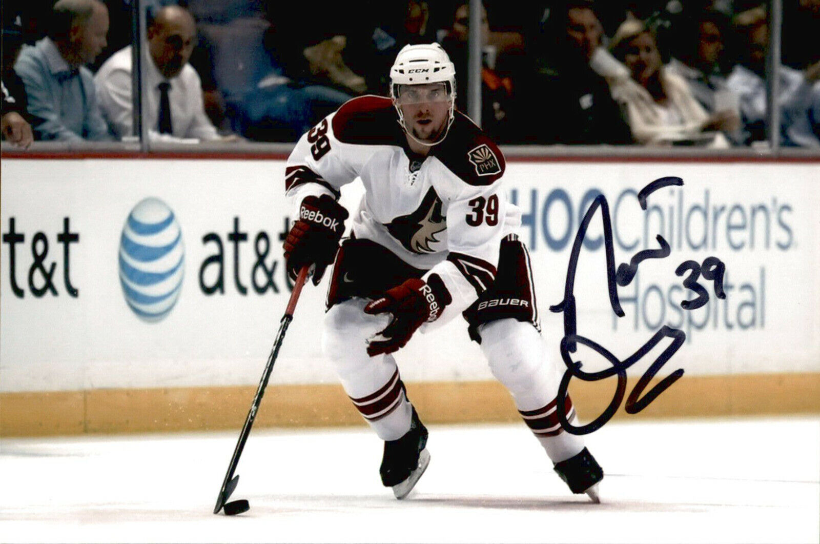 Nathan Oystrick SIGNED 4x6 Photo Poster painting ARIZONA COYOTES