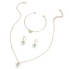 Ensemble de bijoux collier/bracelet/boucles d'oreilles papillon