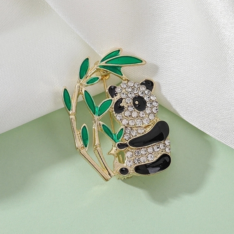 Fashion Pin Flower Alloy Plating Inlay Artificial Gemstones Pearl Women’S Brooches