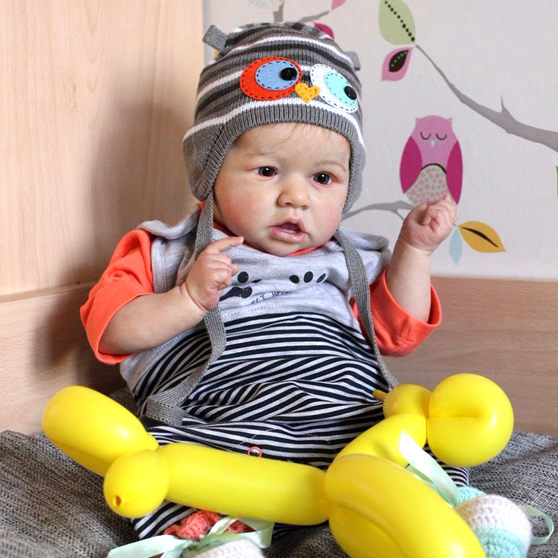 Reborn Silicone Baby Dolls 20'' Look Real Reed Reborn Toddler Baby Doll 2023, Lifelike Weighted Toy -Creativegiftss® - [product_tag] Creativegiftss.com