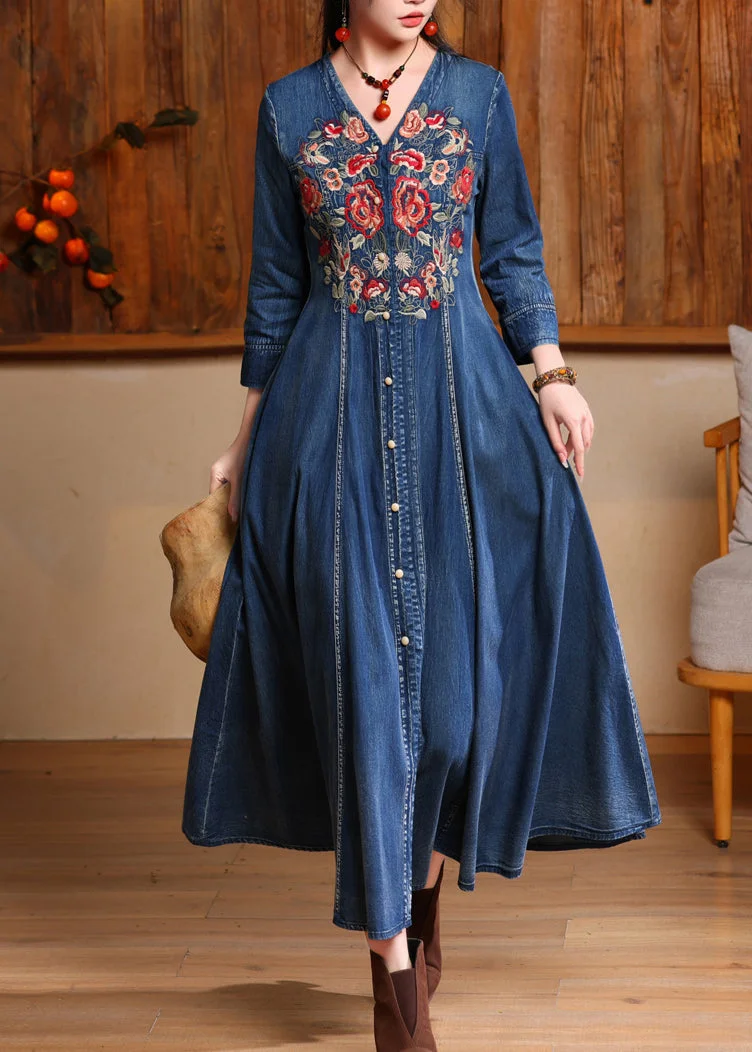 ワンピース Riu Tulle docking denim dress Tulle Paneled Denim Dress – Ashley Stewart