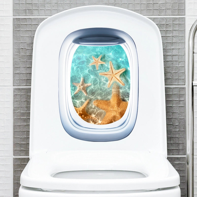 Casual Elegant Landscape PVC Wall Sticker Bathing