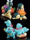1/20 Scale World Zukan Cyndaquil Set & Totodile Set - Pokemon Statue - Kipi Studio