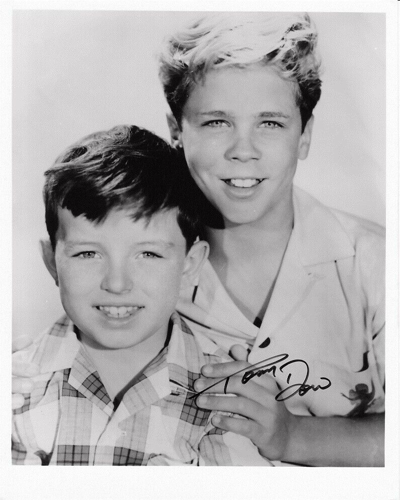 TONY DOW signed LEAVE IT TO BEAVER 8x10 w/ coa 2 YOUNG BROTHERS CLASSIC PORTRAIT