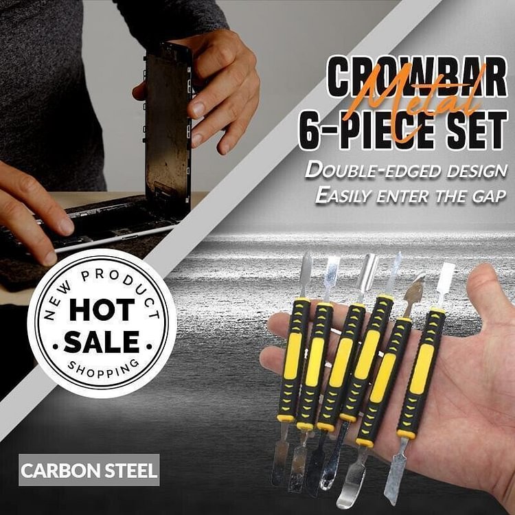 🔥Buy more save more🔥 Metal Crowbar 6-Piece Set