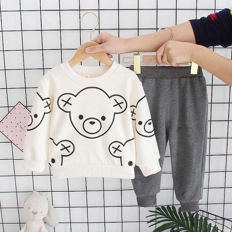 2PCS/Set Kids Clothes Girls Baby Long Sleeve Top+Long Pants Outfits Baby Girl Spring Autumn Clothes Two Pieces Sets