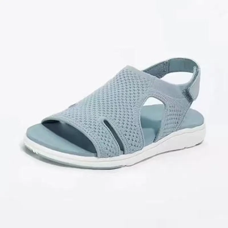 Women Sandals Breathable Mesh Summer Shoes For Women 2021 Flat Shoes Ladies Sandals Soft Orthopedic Women Shoes Chaussure Femme