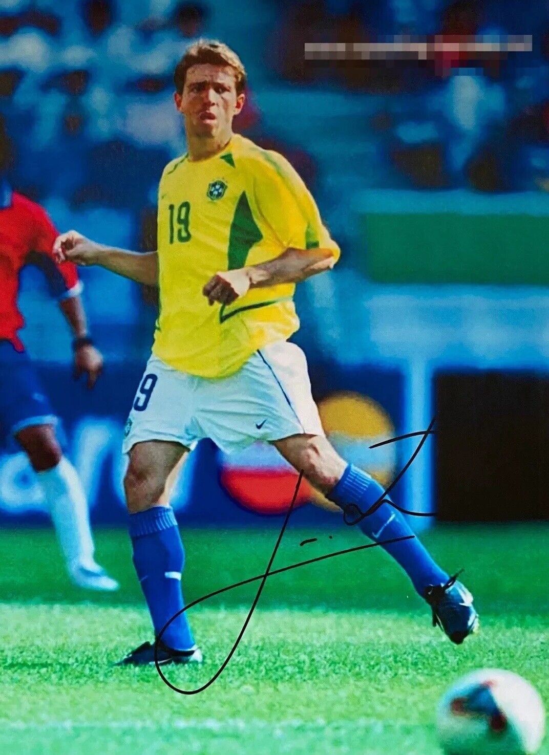 Juninho Hand Signed 12x8 Brazil Photo Poster painting, Middlesbrough, 2