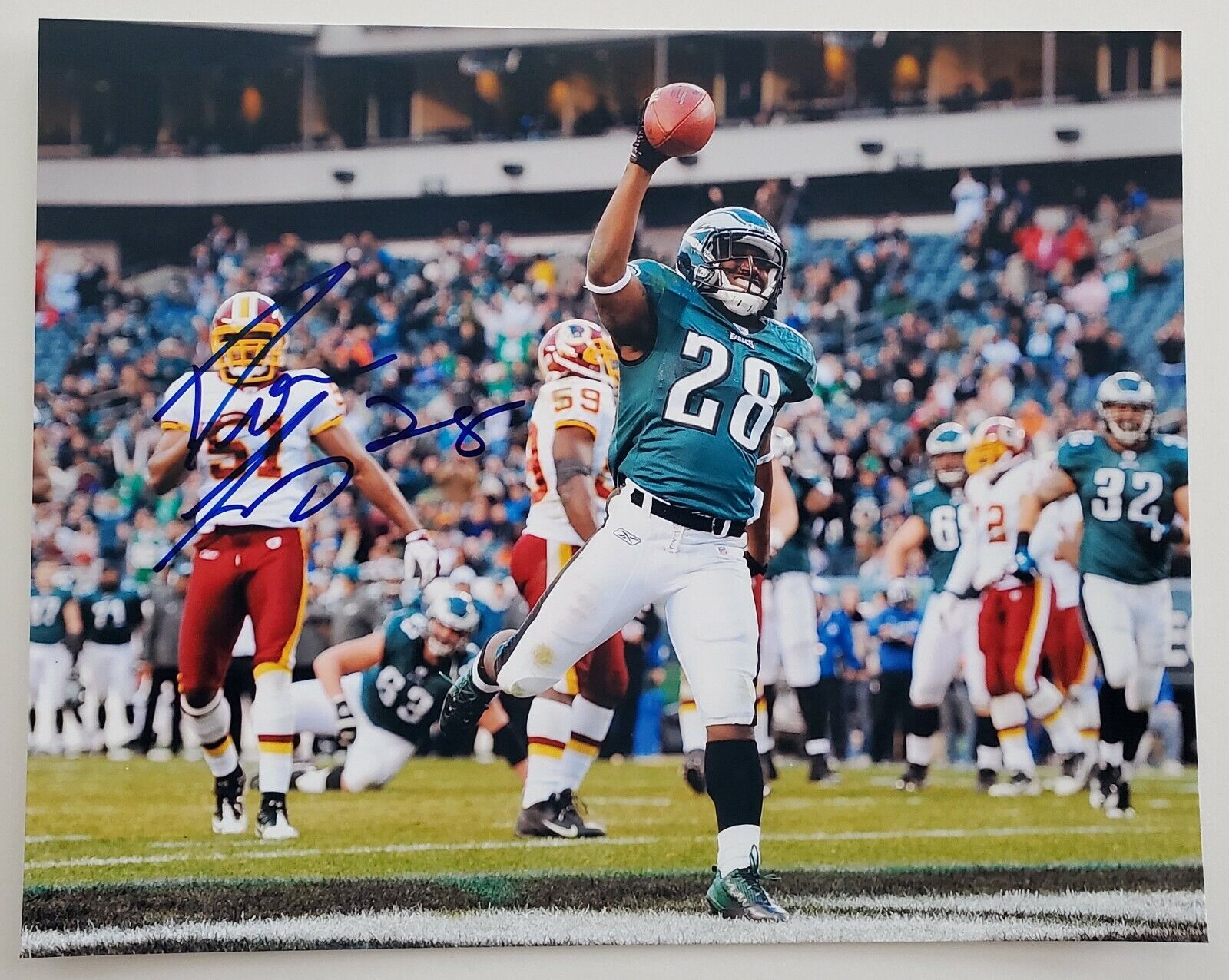 Dion Lewis Signed Philadelphia Eagles 8x10 Photo Poster painting Super Bowl Champion RAD