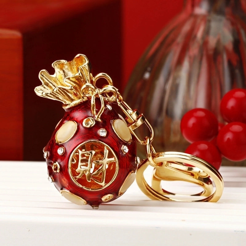 Elegant Lady High Heel Metal Inlay Rhinestones Women’s Bag Pendant Keychain