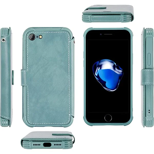 VANAVAGY iPhone SE 2022/iPhone SE 2020 Wallet /iPhone 8/iPhone 7 Wallet Case 4.7 inch
