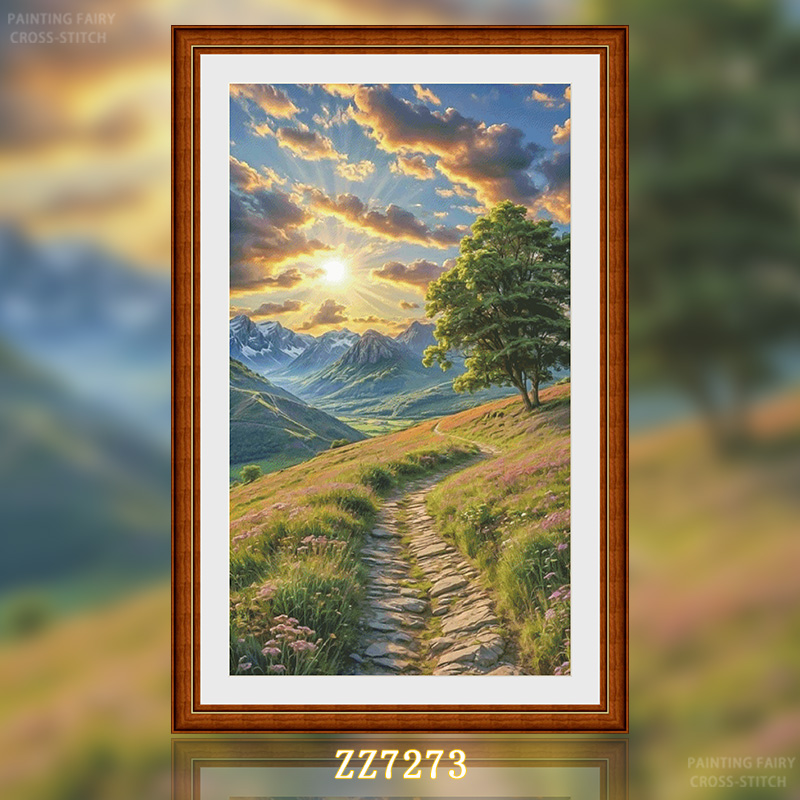 [ZZ7273-The sun rises quietly] Painting Fairy Cross Stitch