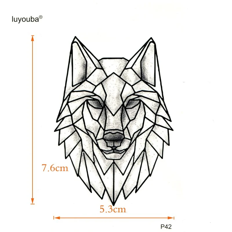 The head of Lion Fake Tattoo Sticker tatuajes temporales Temporary Tattoo Sticker tatouage temporaire femme waterproof Tatoo