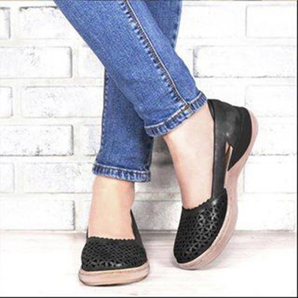 NEW Women Running Shoes Casual Sneakers Tennies Shoes for Women Breathable Walking Shoes Slip on Shoes Summer Sandals Weave Mesh Fabric Comfortable Flats Shoes for Women - Life is Beautiful for You - SheChoic